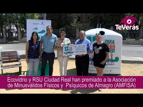 Premio para Almagro por aumentar el reciclaje de vidrio