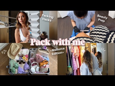 PACK & PREP with me for MALLORCA 🌴 🧳 | Workation Koffer packen | Adorable Caro