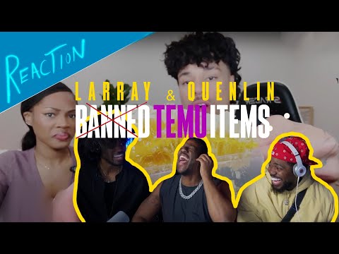 We reacted To Larray & Quenlin Banned temu items.. Lol