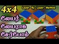 4x4 லேயர் லேயராக சேர்போம் Layer By Layer Method