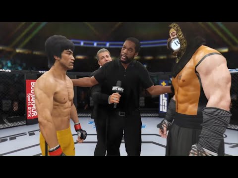 Bruce Lee vs. Scorpion - EA Sports UFC 4 - Dragon Fights 🐉