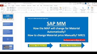 SAP MM--- How to change the Material price manually in SAP/ MR21 and How the stock will reevaluate ?