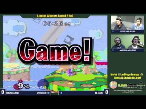Melee @ LD Lounge #5 Singles WR2: RockLeeland vs. Merzbio - SSBM