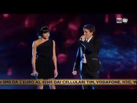 Luca Barbarossa E Raquel Del Rosario  - Addio mia bella addio - Sanremo 2011