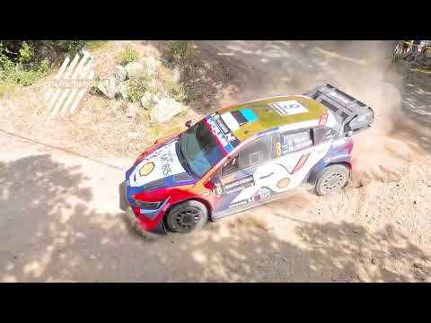 WRC Rally Italia Sardegna 2025 SS2 Telti - Calangianus a place where Katsuta and Serderidis rolled