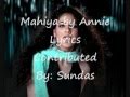 Mahiya Remix Song With Lyrics