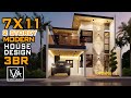 2 STOREY HOUSE DESIGN 7X11 | 3 BEDROOM