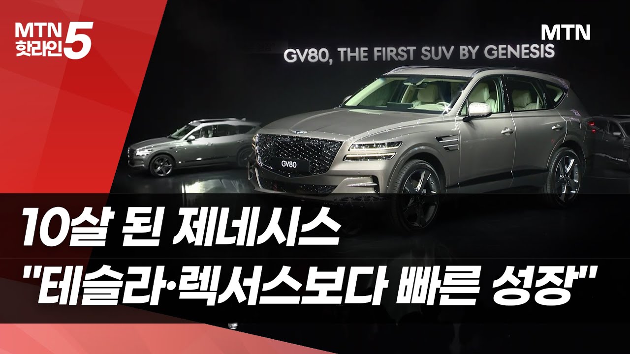 10살 된 제네시스 "테슬라·렉서스보다 빠른 성장" / 머니투데이방송 (뉴스)