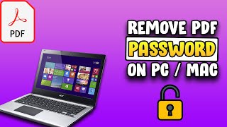 How to remove password from pdf file on pc / mac | how to unlock pdf file without password