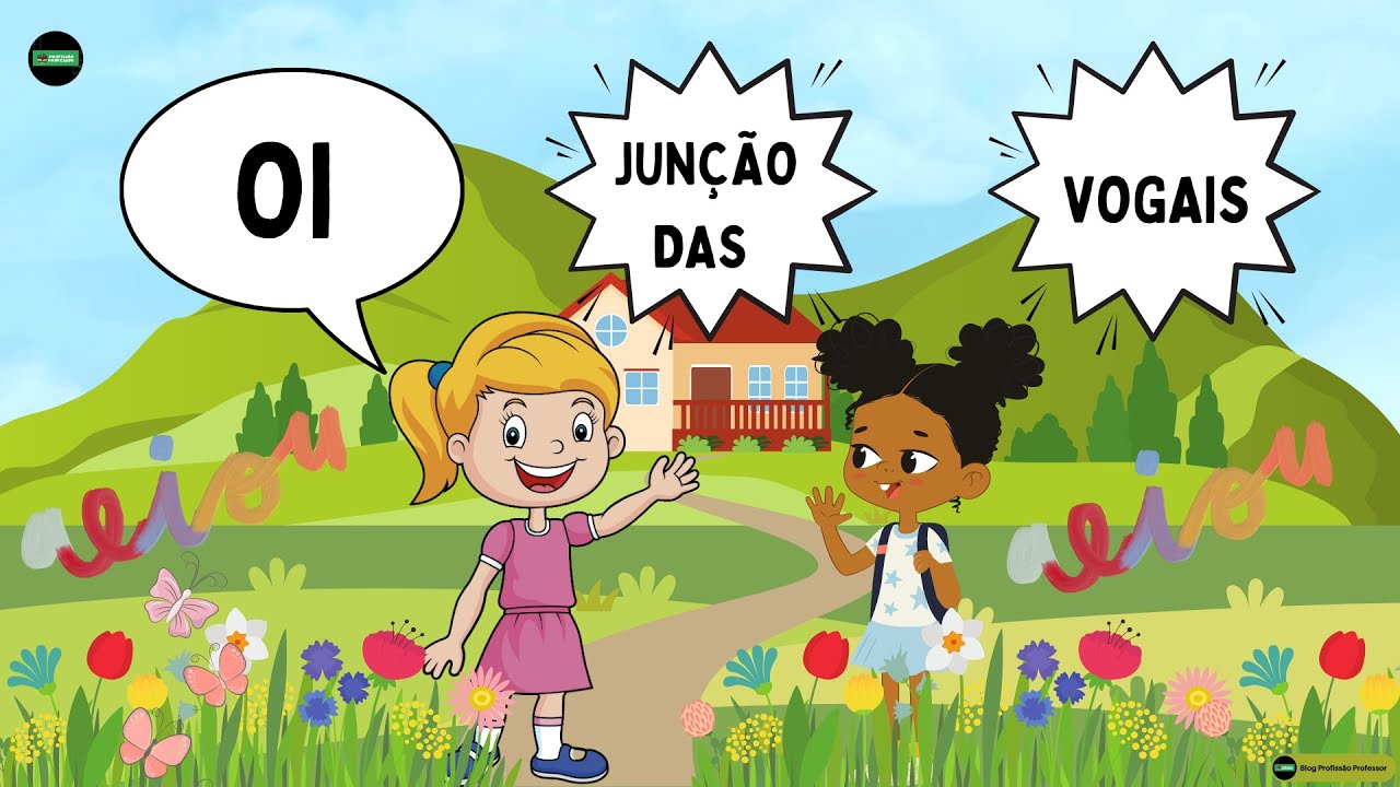 ✳️ Junção das vogais com história Brincadeiras no Campo Trabalhe os encontros vocálicos
