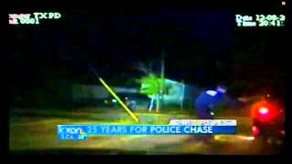 Man gets 25 years in WilCo police chase