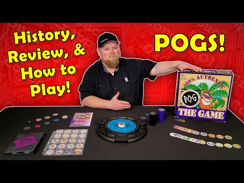 POG The Game - History, How to Play POGs, & Game Review! - Milton Bradley 1995 #boardgames