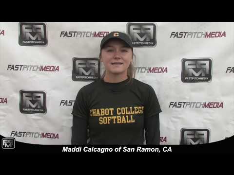2020 Maddi Calcagno Juco Middle Infield Softball Skills Video - with Live Game Footage