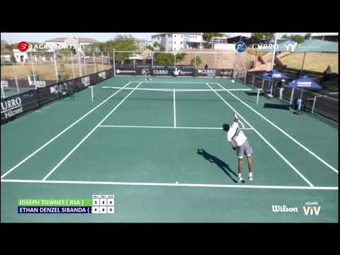 Junior ITF Tennis, Joseph Townes(10.80 UTR,Black Shirt) vs Ethan Sibanda (11.20 UTR,White Shirt)
