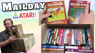 Mail Day: Opening a 10 Pound Box of Retro Atari Games!