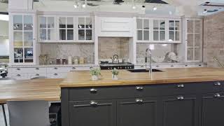 videoblocks tracking shot of a luxury kitchen with gray and white classic design saxuguuvzs 1080  D