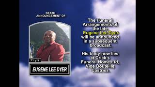 Eugene Lee Dyer ~ Short Obituary