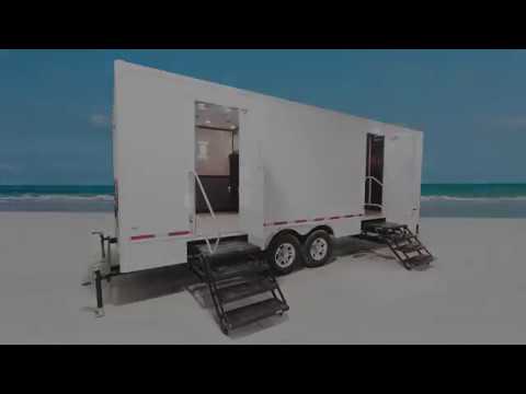 10 Station Portable Restrooms Trailer | Luxury Series Tour