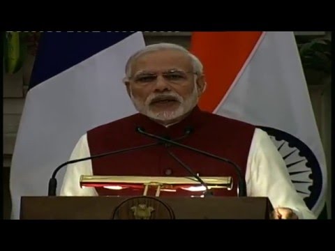 PM Modi's address at the Joint Press Statement with the President of France François Hollande