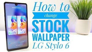 How to change the stock wallpaper on LG Stylo 6