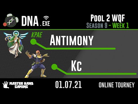 DNA.EXE S9:W1 - KPAE | Antimony (Palutena) Vs. Kc (Captain Falcon) - Pool 2 WQF