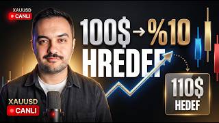 100$ XAUUSD CANLI — Bölüm 1 | Bugün Hedefe Ulaşacak mı?