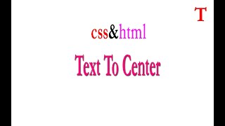 How to center text horizontal and vertical css,html