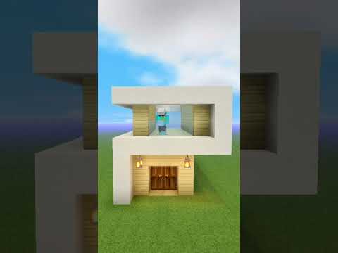 Minecraft Easy Modern House Tutorial 🏡#minecraft #lokicraft #shorts #miniblockcraft #tutorial