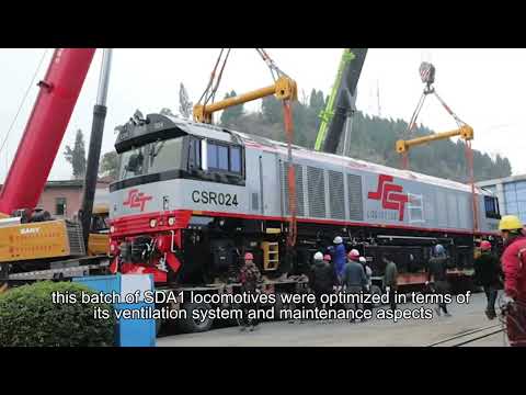 SDA1 Diesel Locomotives Set off from Ziyang to Australia