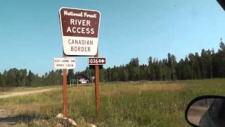 preview picture of video 'Canada/USA border, Trail Creek, Outside North Fork Road'