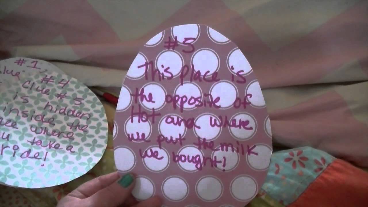 Easy and quick Easter scavenger hunt clues 2015