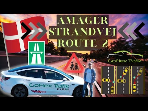 Route 2 - Kastrup Copenhagen 2022 Køreprøve Rute (Praktiskprøve) + Right Reverse & 3 Point Turn