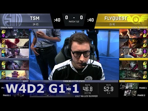 TSM vs FlyQuest | Game 1 S7 NA LCS Summer 2017 Week 4 Day 2 | TSM vs FLY G1 W4D2