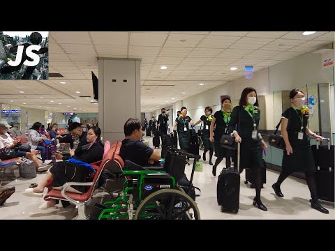 Caminhada de transferência do Aeroporto Internacional de Taiwan Taoyuan 2022