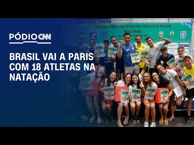Pódio CNN: Brasil vai a Paris com 18 atletas na natação | CNN NOVO DIA