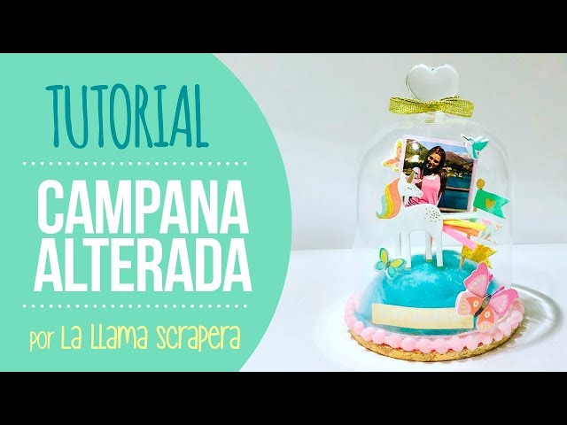 Vídeo relacionado con Lights4fun Campana de Cristal con Base de Bambú de 19 cm para Interiores