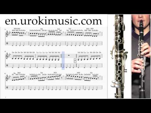 How to Play Clarinet Adele Hello Part#1 Melody School Learn Class Course Tutorial Sheet Music Tabs