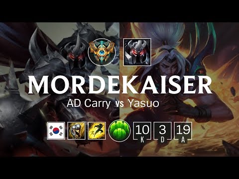Mordekaiser Bot vs Yasuo - KR Challenger Patch 8.20