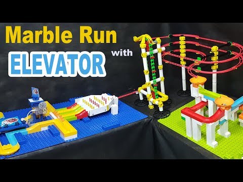MARBLE RUN with AUTOMATIC ELEVATOR - Mini Tournament - Marble Games