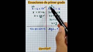 First Degree Equations - Professor Jeff