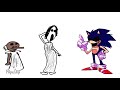 Granny And Slendrina Vs Sonic EXE Flipaclip Animation