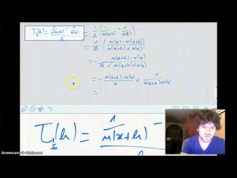 Dérivée de l'inverse d'une fonction - démonstration