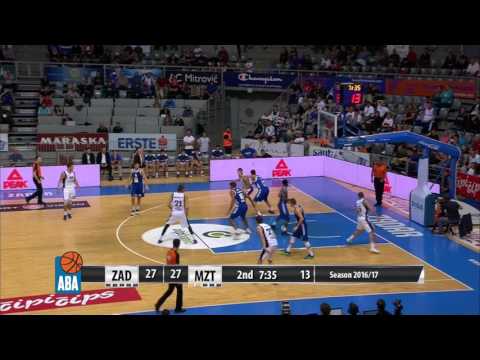 ABA Liga 2016/17 highlights, Round 5: Zadar - MZT Skopje Aerodrom (16.10.2016)