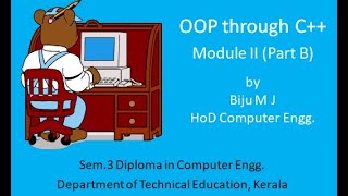 Download the video "OOP Through C++ - MODULE II(Part B)"