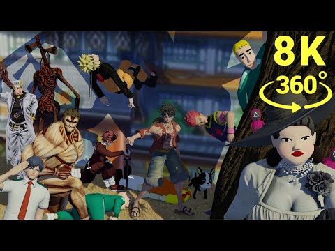 SQUID GAME || 360° Red Light, Green Light But With Anime Characters