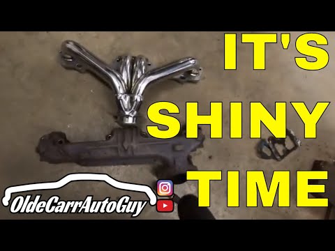 MOPAR J HEADS PART 9 - INSTALLING HEADERS ON A CHRYSLER CORDOBA B-BODY