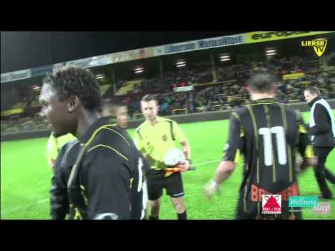 K. Lierse S.K. - Charleroi: YNWA-sfeer overwinning-kleedkamer.
