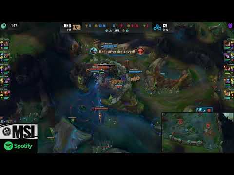 Cloud 9  take baron but Xiaohu just does INSANE backdoor to their nexus and wins the game - MSI RNG