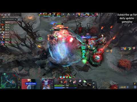 Dendi - SUPERMAN offlane Queen of Pain pro gameplay - Veil and Kaya build