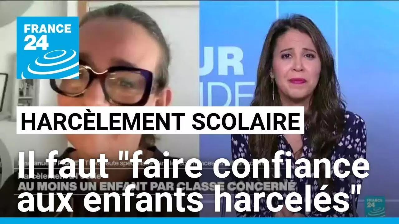 Harcèlement à l'école : il faut "faire confiance aux enfants harcelés" • FRANCE 24